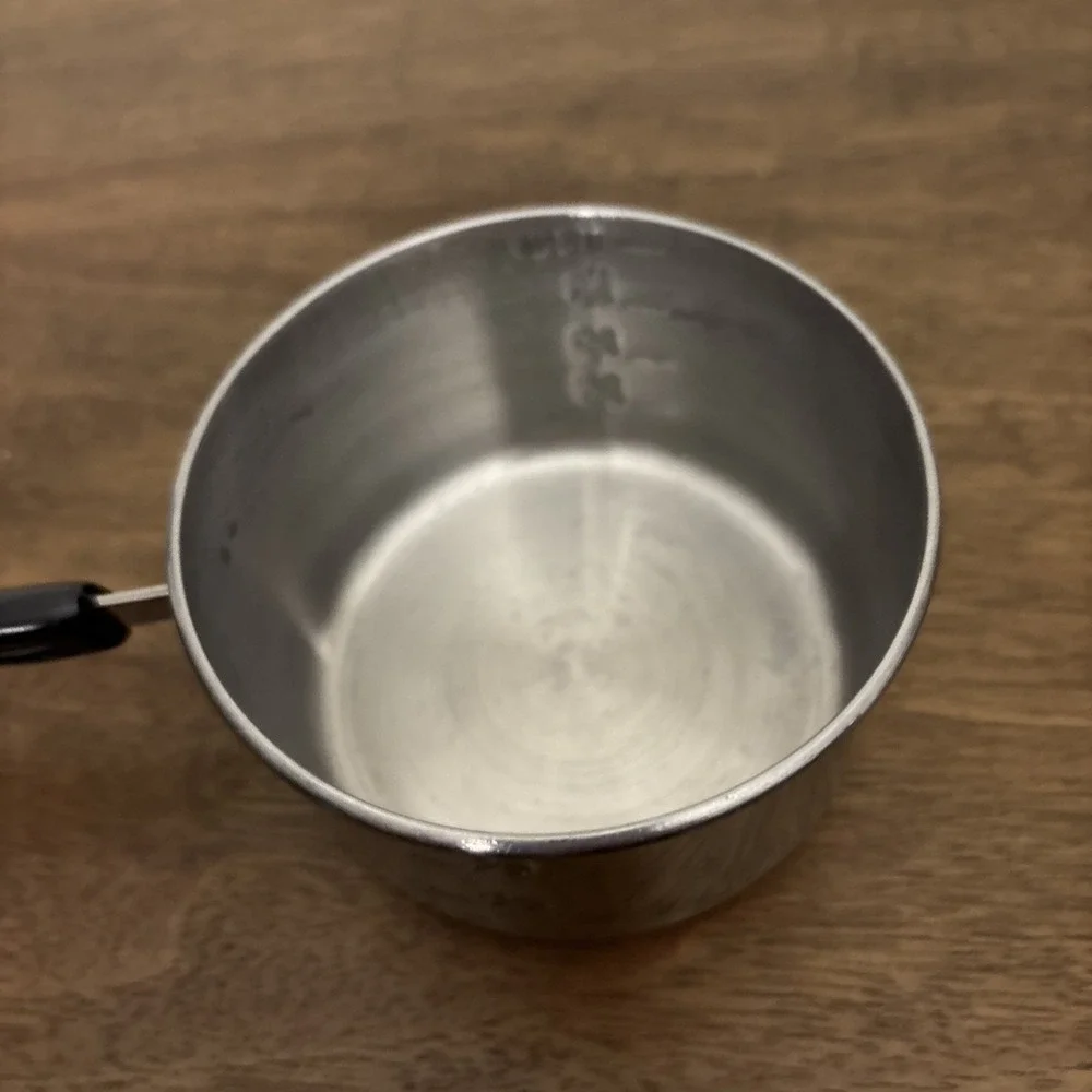 Vintage Revere Ware 1 Cup Measuring Mini Pan Copper Bottom Melting Sauce Pot
